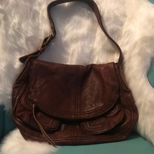 Vintage Lucky Brand Carmel Purse Handbag